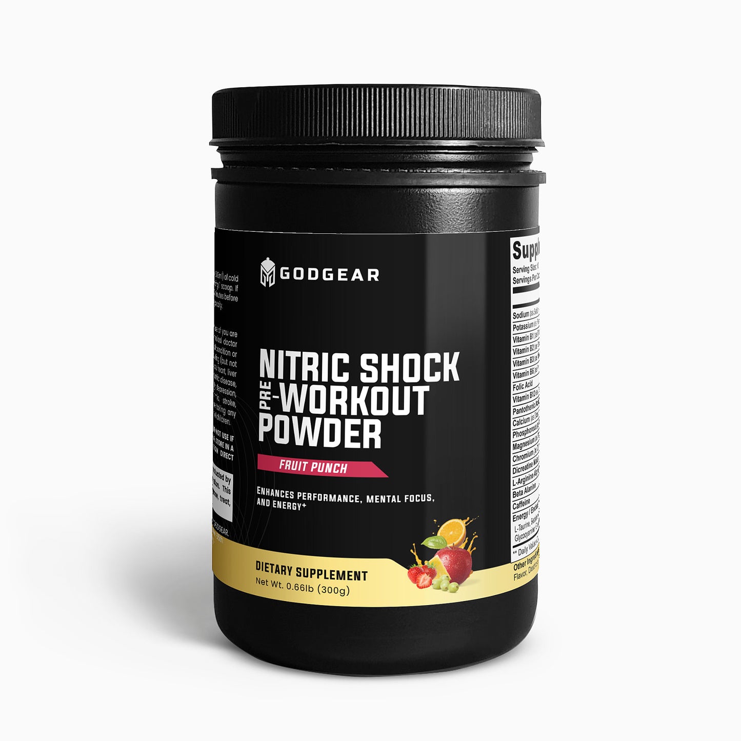 Nitric Shock Pre-Workout Powder (Fruit Punch)